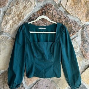 A&F Elegant Green Women's Top